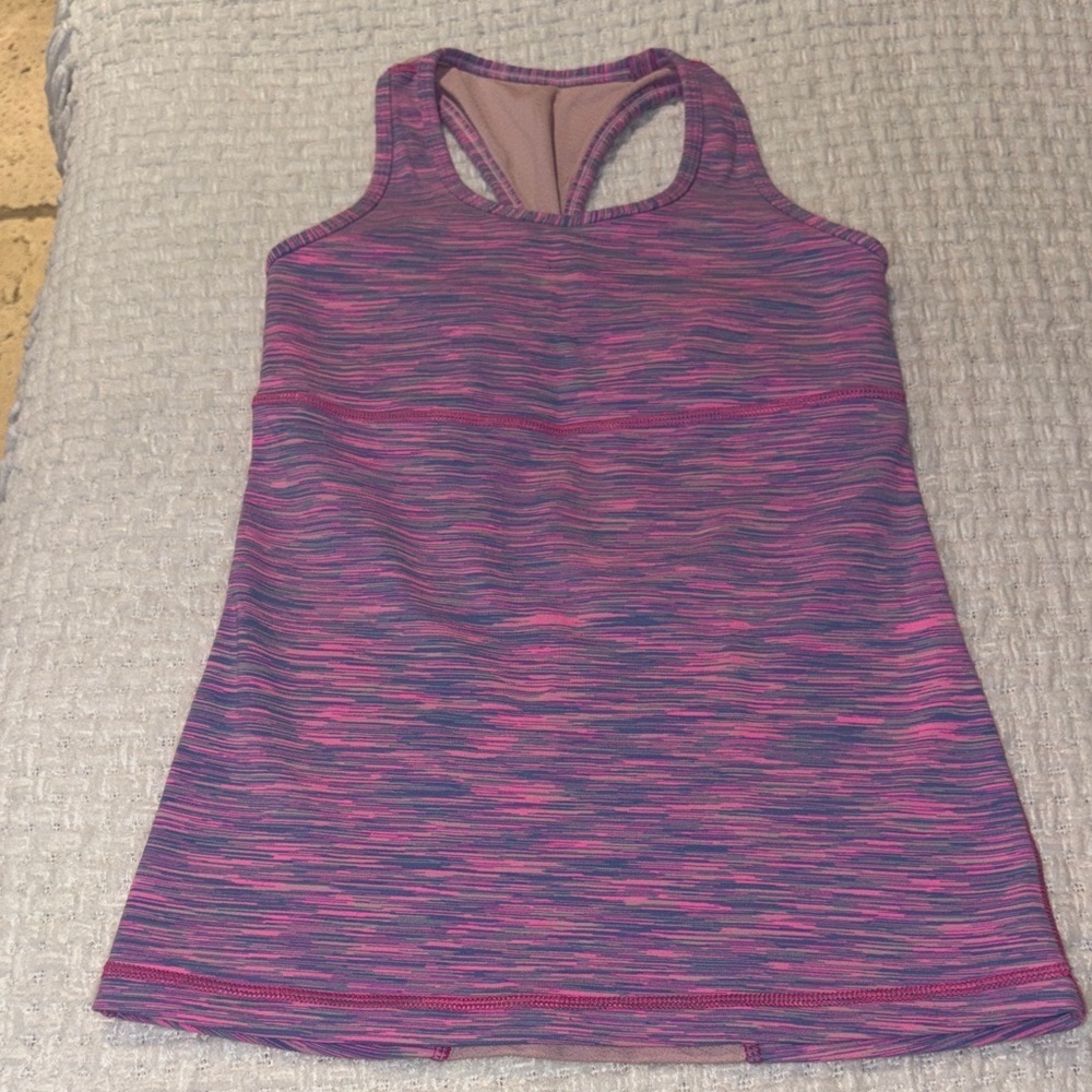 Ivivva purple space dye racerback tank 10 Gently Loved